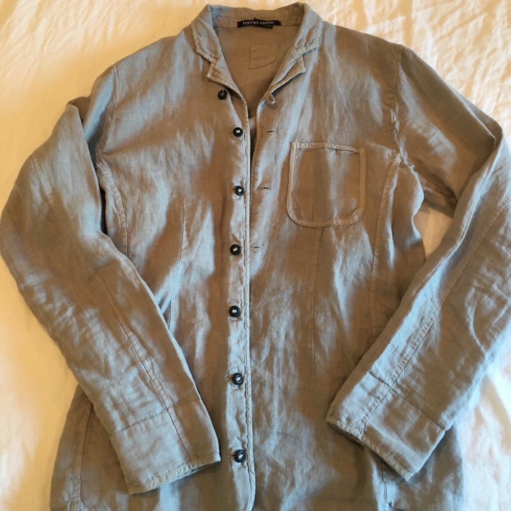 Hannes Rœther men’s long sleeve grey shirt